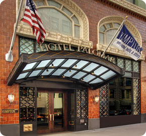 Hotel Palomar in downtown San Francisco