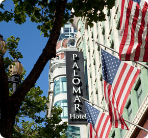 Hotel Palomar located less than 1 mile from San Francisco Government Offices