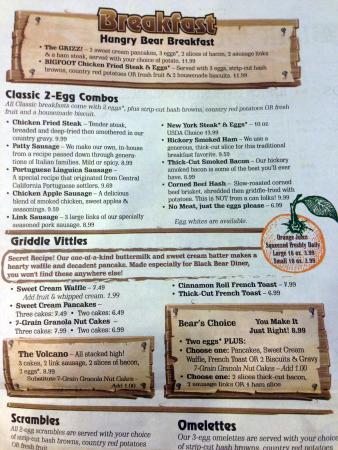 Black Bear Diner Breakfast Menu Prices: Affordable Delights