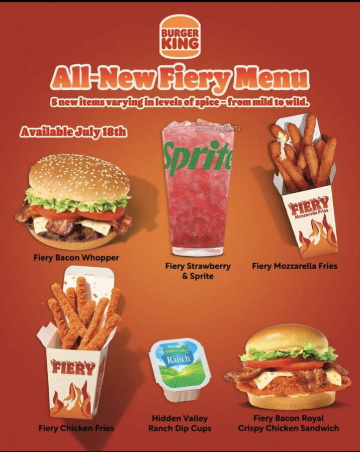 Burger King Fiery Menu: Ignite Your Taste Buds Today!